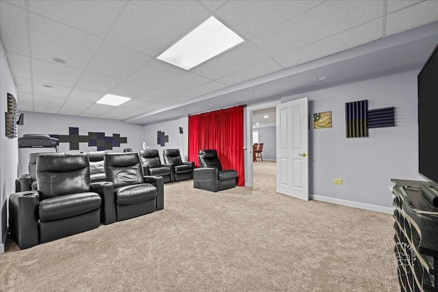 36W703 Whispering Trl, Saint Charles, IL 60175 - carpeted cinema with a drop ceiling and baseboards