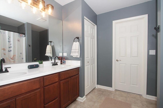 1901 Taos Ln, Volo, IL 60020 - full bathroom with double vanity and baseboards