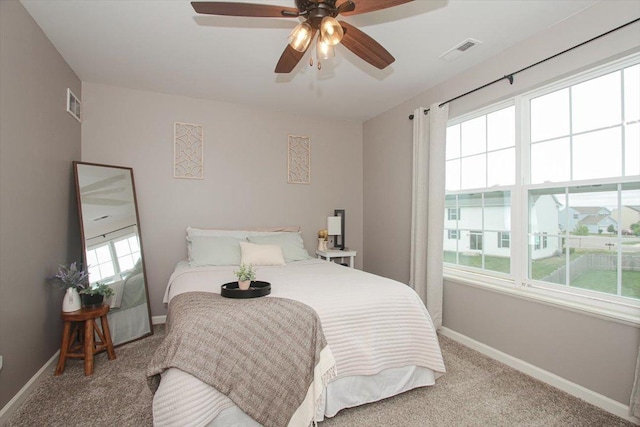 1901 Taos Ln, Volo, IL 60020 - carpeted bedroom featuring baseboards and ceiling fan