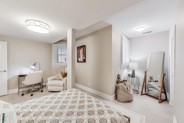 460 W Deming Pl Unit 1E, Chicago, IL 60614 - office area with baseboards and wood finished floors