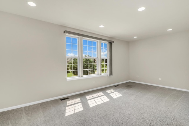 415 Highcroft Way, Lincolnshire, IL 60069 - unfurnished room with carpet floors, baseboards, and recessed lighting