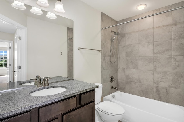 415 Highcroft Way, Lincolnshire, IL 60069 - bathroom with vanity, bathtub / shower combination, and toilet