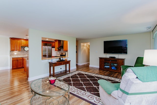 15 Bar Harbour Rd Unit 5A, Schaumburg, IL 60193 - living room with light wood finished floors and baseboards