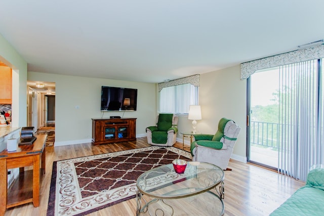15 Bar Harbour Rd Unit 5A, Schaumburg, IL 60193 - living room featuring light wood-style floors and baseboards