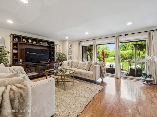 97 Thornhill Ln Unit D, Lake Barrington, IL 60010 - living area featuring wood finished floors and recessed lighting