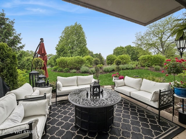 97 Thornhill Ln Unit D, Lake Barrington, IL 60010 - view of patio with an outdoor living space