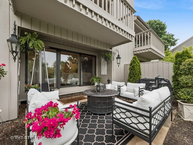 97 Thornhill Ln Unit D, Lake Barrington, IL 60010 - view of patio / terrace with an outdoor living space