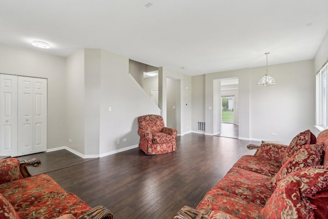 801 S Parkside Dr, Round Lake, IL 60073 - living room with wood finished floors, healthy amount of natural light, and baseboards