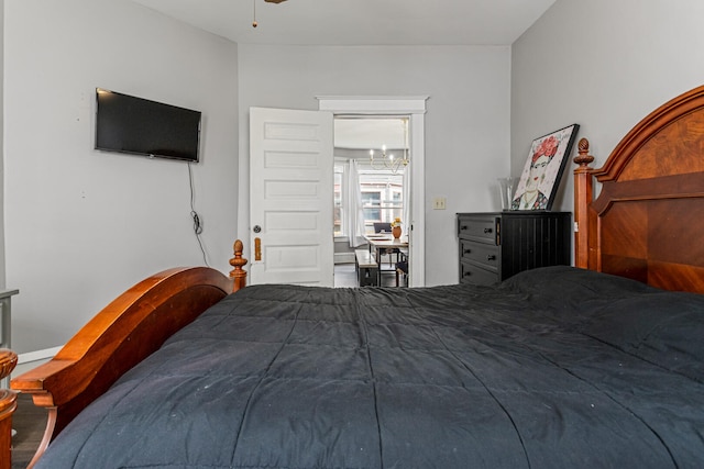 1104 W Church St, Champaign, IL 61821 - bedroom with a ceiling fan