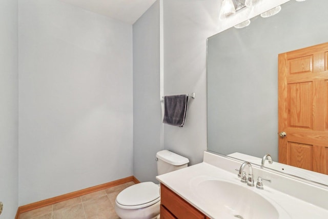 8610 Pebble Creek Ct, Wonder Lake, IL 60097 - bathroom featuring toilet, vanity, and baseboards