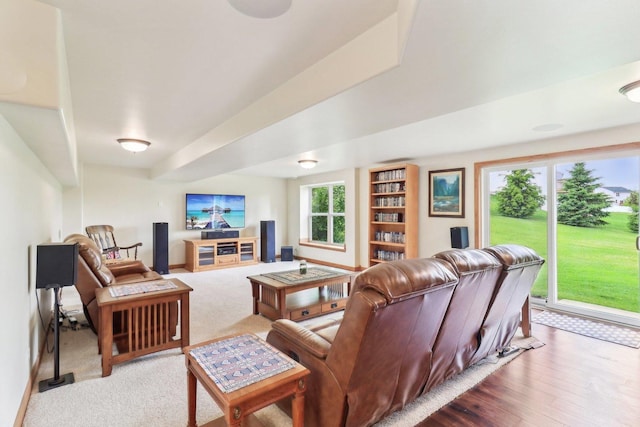 8610 Pebble Creek Ct, Wonder Lake, IL 60097 - living room with wood finished floors