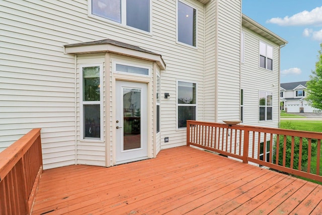 8610 Pebble Creek Ct, Wonder Lake, IL 60097 - view of wooden deck