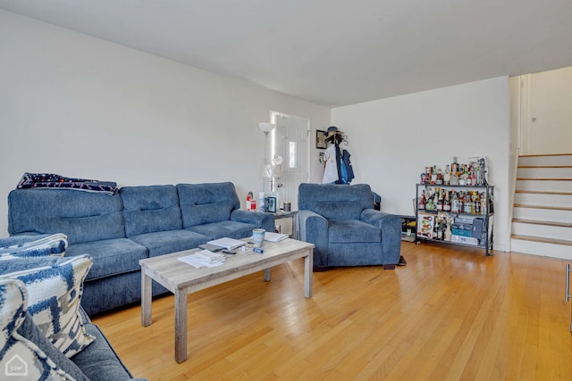 14245 Cottage Grove Ave, Dolton, IL 60419 - living area with stairs and light wood finished floors