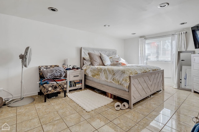 14245 Cottage Grove Ave, Dolton, IL 60419 - bedroom with light tile patterned floors and recessed lighting