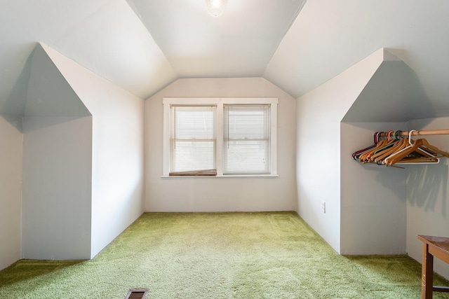 3229 N Oketo Ave, Chicago, IL 60634 - additional living space with carpet flooring and vaulted ceiling