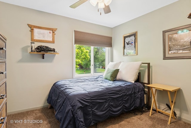 6S024 Westwind Dr, Naperville, IL 60563 - carpeted bedroom with baseboards and ceiling fan