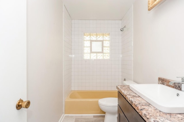 948 Carney Ave, Waukegan, IL 60085 - bathroom with toilet, vanity, and bathing tub / shower combination