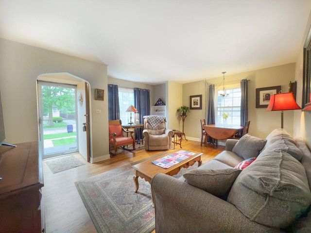 505 S Oakland Ave, Villa Park, IL 60181 - living room featuring healthy amount of natural light and light wood finished floors