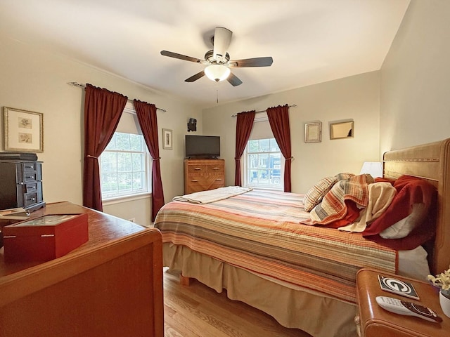 505 S Oakland Ave, Villa Park, IL 60181 - bedroom featuring wood finished floors and ceiling fan
