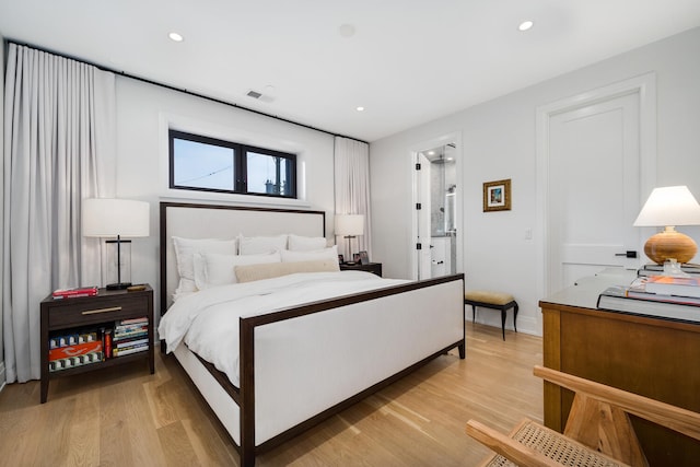1719 N Burling St Unit 2S, Chicago, IL 60614 - bedroom featuring light wood finished floors, recessed lighting, and baseboards
