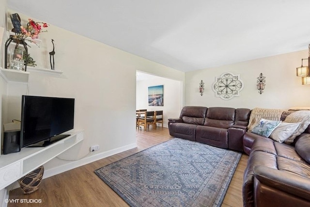 1S155 Danby St, Villa Park, IL 60181 - living room featuring wood finished floors and baseboards