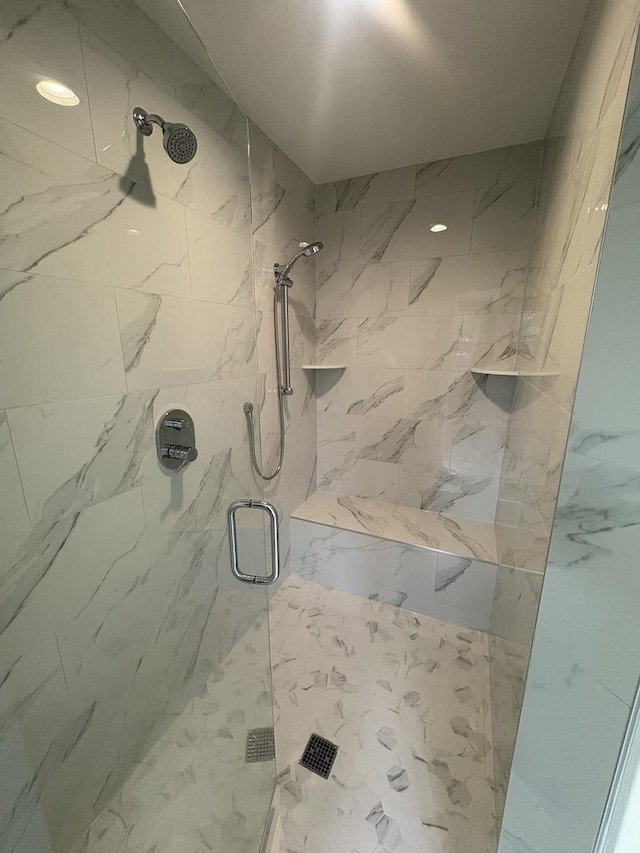 154 Pine Ln, Wood Dale, IL 60191 - bathroom featuring a shower stall