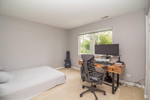 1040 Fairway Dr, Fox Lake, IL 60020 - carpeted bedroom with baseboards and an office area
