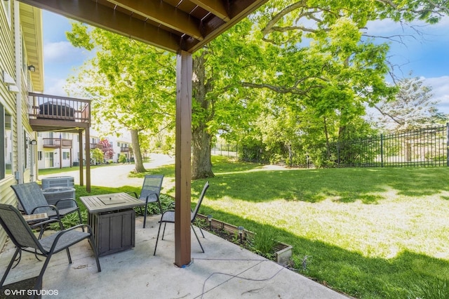 1040 Fairway Dr, Fox Lake, IL 60020 - view of patio / terrace with central AC unit