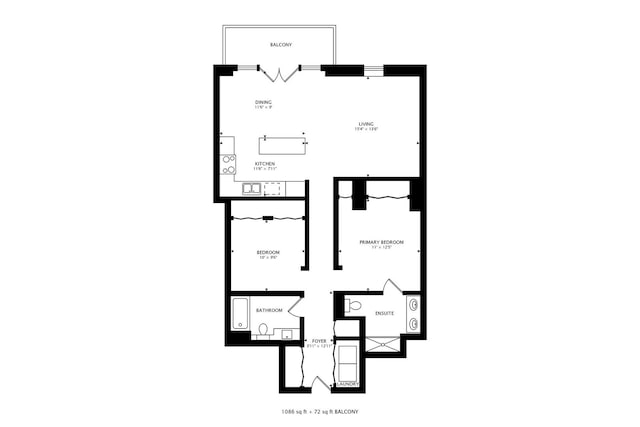 1201 W Wrightwood Ave Unit 22, Chicago, IL 60614 - home floor plan