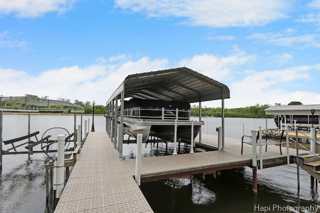 209 S Emerald Dr, Mchenry, IL 60051 - dock area with boat lift and a water view