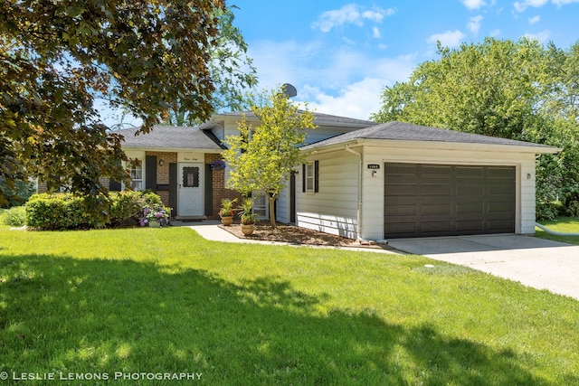 1260 Kent Ct, Wheaton, IL 60189 - split level home featuring a garage, driveway, a front yard, and a shingled roof
