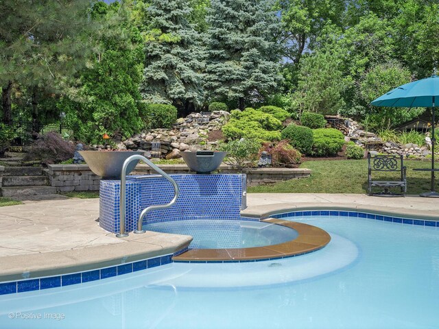 6 Swaps Ct, Oak Brook, IL 60523 - swimming pool with a patio area