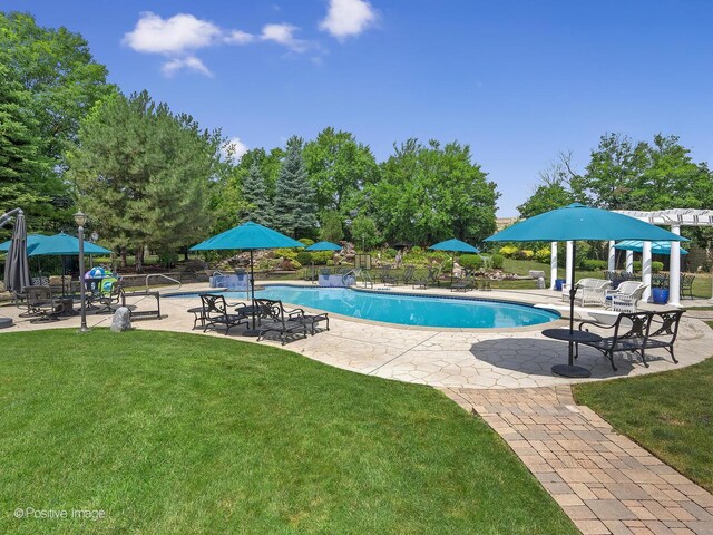 6 Swaps Ct, Oak Brook, IL 60523 - community pool with a patio