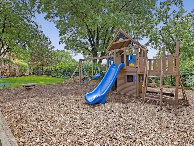 6 Swaps Ct, Oak Brook, IL 60523 - community playground with an outdoor fire pit