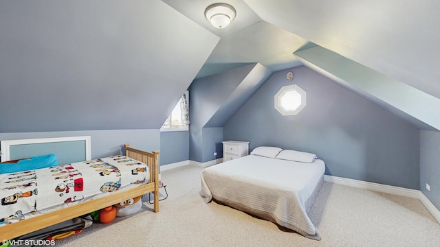 17040 Cheyenne Ct, Lockport, IL 60441 - carpeted bedroom with baseboards and vaulted ceiling