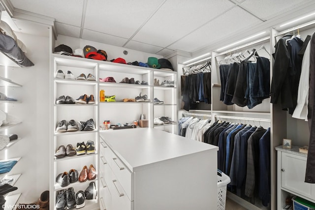 415 E N Water St Unit 2203, Chicago, IL 60611 - spacious closet with a drop ceiling