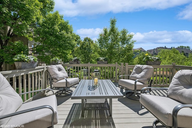 1559 S Paul Le Comte Ct, Palatine, IL 60067 - wooden terrace with outdoor lounge area