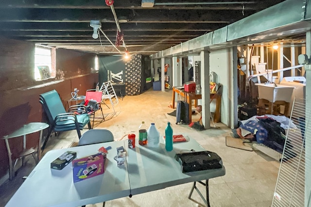 10817 S Forest Ave, Chicago, IL 60628 - below grade area with a sink and stairway