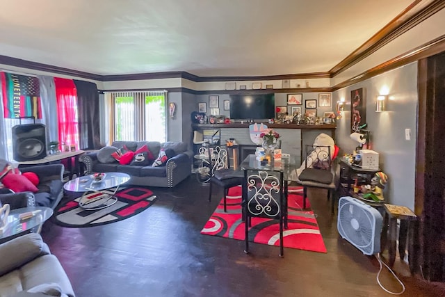 10817 S Forest Ave, Chicago, IL 60628 - living room featuring ornamental molding