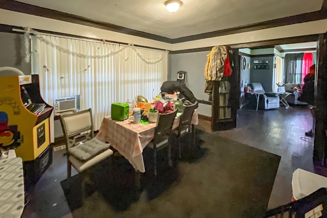 10817 S Forest Ave, Chicago, IL 60628 - dining room with wood finished floors and cooling unit