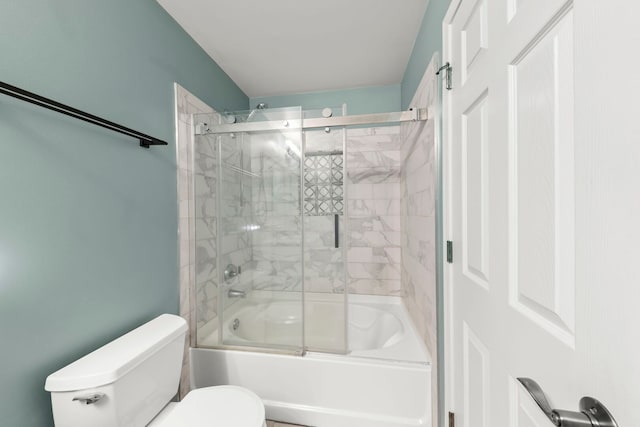 24608 George Washington Dr, Plainfield, IL 60544 - full bathroom with toilet and combined bath / shower with glass door