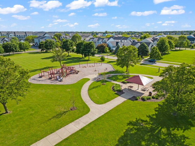 24608 George Washington Dr, Plainfield, IL 60544 - aerial view of residential area with a recreational park