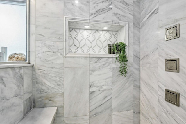 11016 84th Pl, Willow Springs, IL 60480 - bathroom with a tile shower