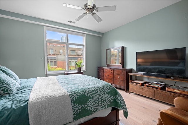 550 W Fulton St Unit 303, Chicago, IL 60661 - bedroom featuring wood finished floors and a ceiling fan