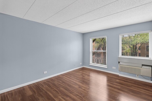 711 W Gordon Ter Unit 117, Chicago, IL 60613 - empty room with wood finished floors, baseboards, and a textured ceiling