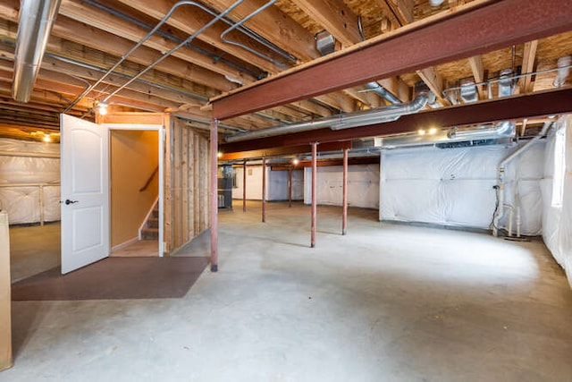 677 Slate Run, Elgin, IL 60124 - unfinished basement with stairs