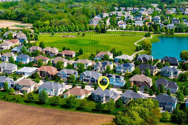 677 Slate Run, Elgin, IL 60124 - aerial view of a nearby body of water