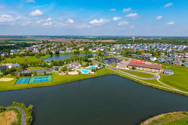 677 Slate Run, Elgin, IL 60124 - aerial view of residential area with a nearby body of water