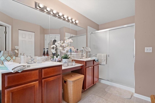 605 Acorn Ct, Antioch, IL 60002 - full bath featuring vanity and a shower stall