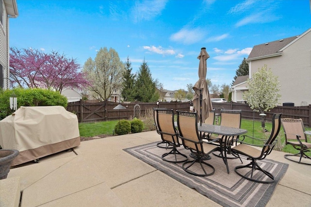 605 Acorn Ct, Antioch, IL 60002 - view of patio featuring outdoor dining area and a grill